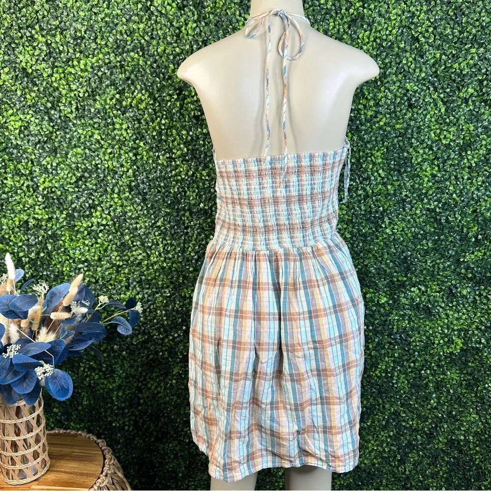 Nwt‎ American eagle Plaid Halter Dress